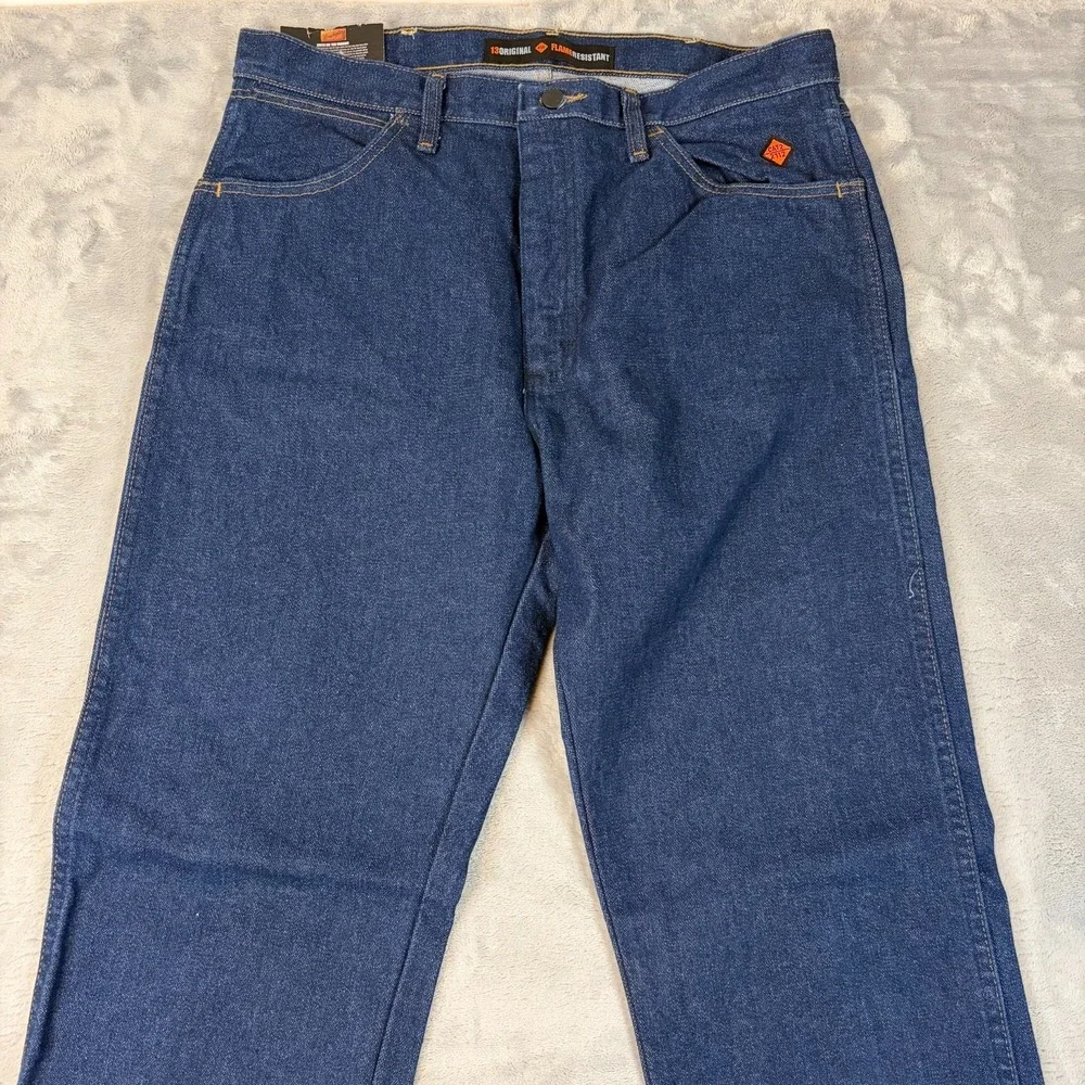 Wrangler 10FR13MWZ FR Flame Resistant 13 Original Fit Jeans Size 34x36 NWT